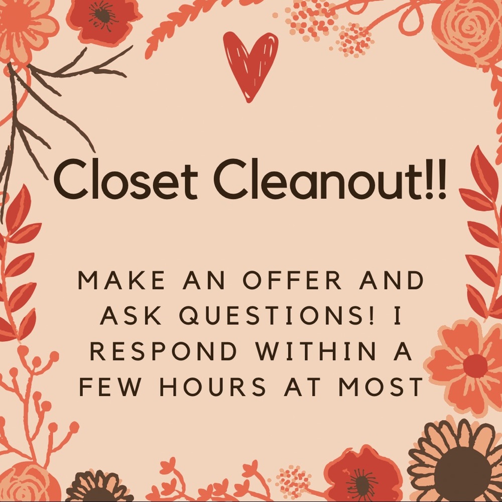 CLOSET CLEANOUT